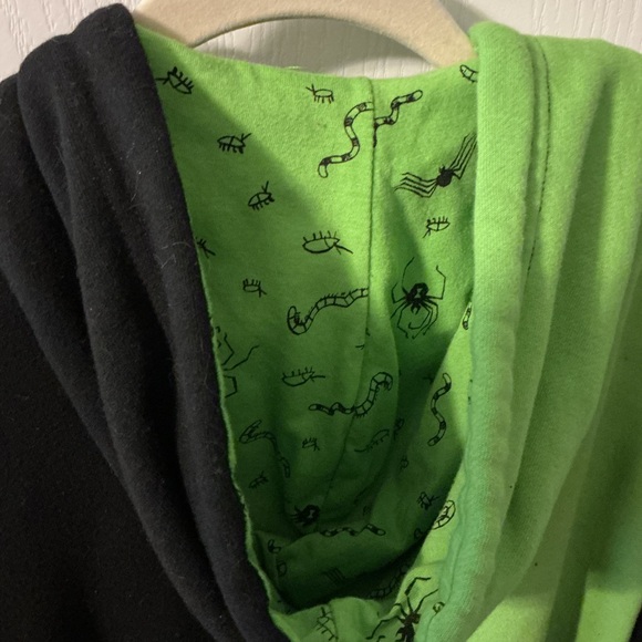 NBC Oogie Boogie Green and Black Graphic Hoodie - Picture 9 of 14